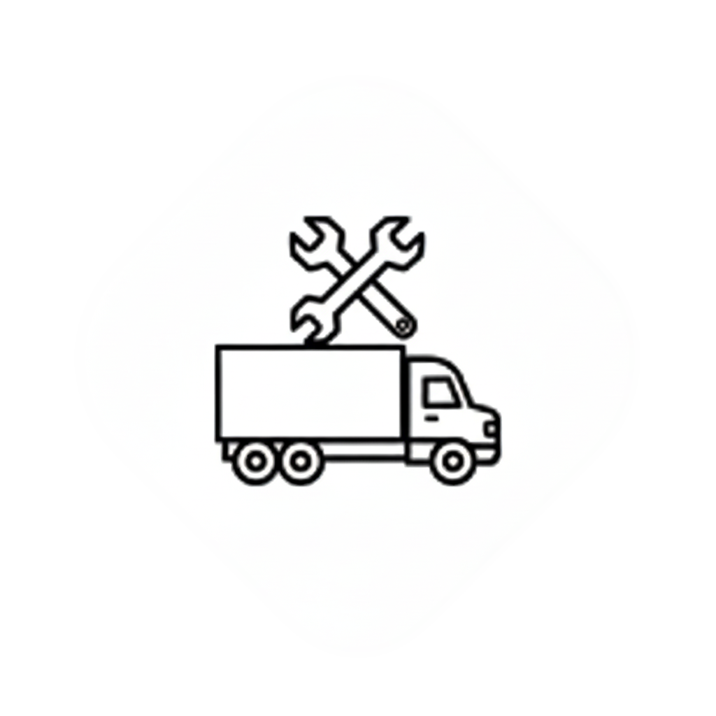 semi truck repair icon